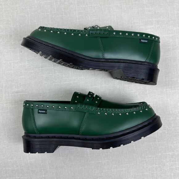 ๐ Supreme x Dr. Martens Studded Penton Loafer "DMS Green" 12M - Picture 3 of 6